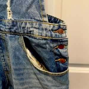 Denim overalls